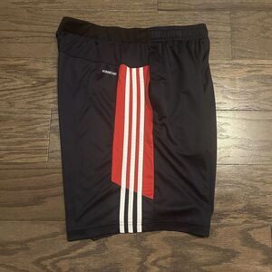 adidas Black and Red Athletic Shorts